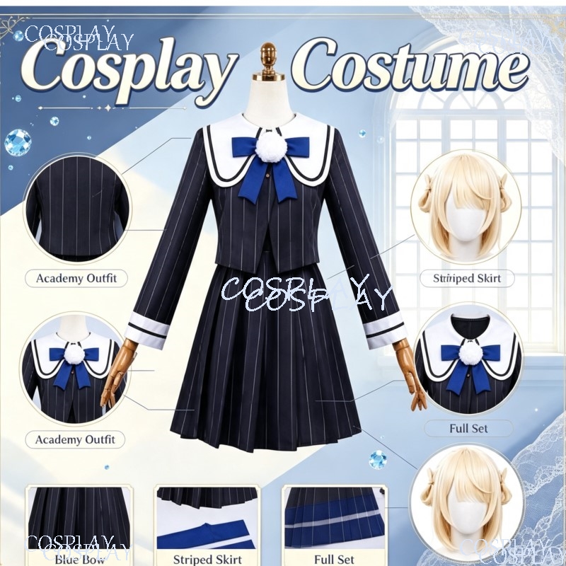 Anime Cosplay Youtuber - JK School Uniform Dress Kawaii Cute