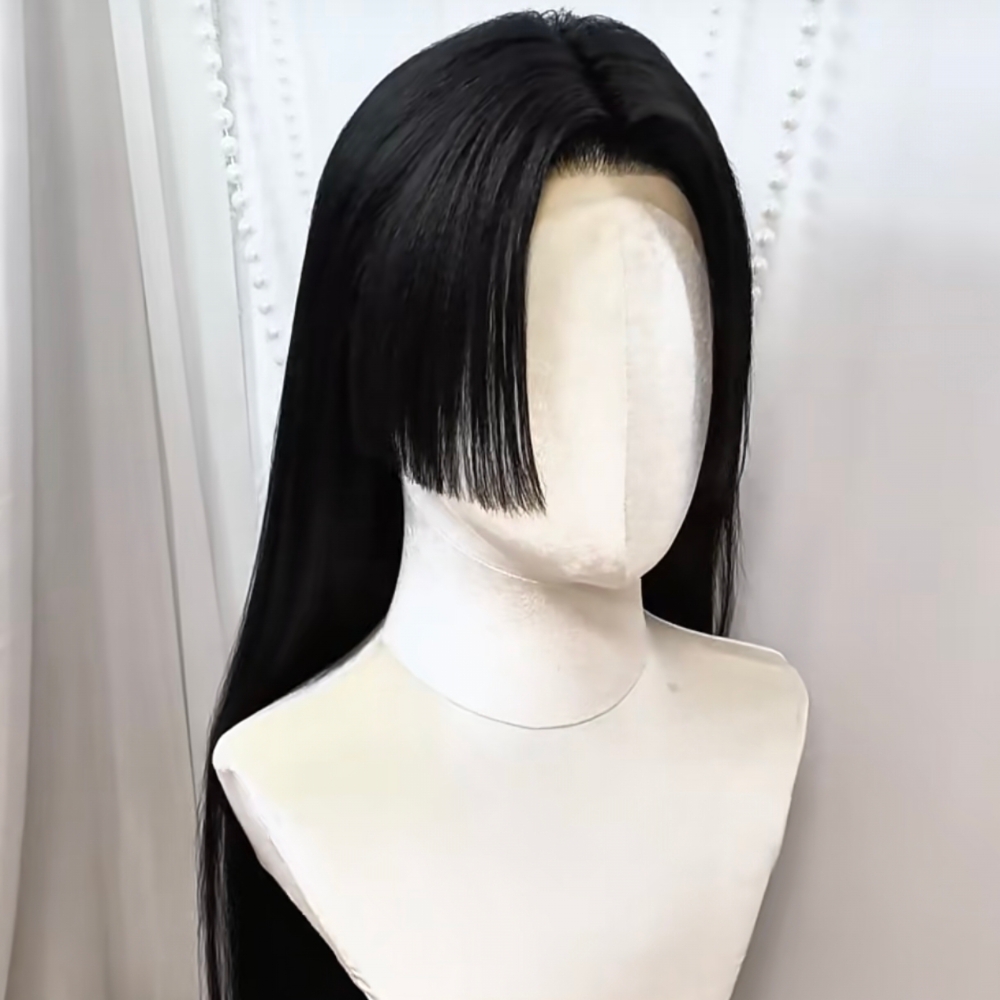 Anime Cosplay Long Black Hair - Anime Boa Hancock Cosplay Wig Long