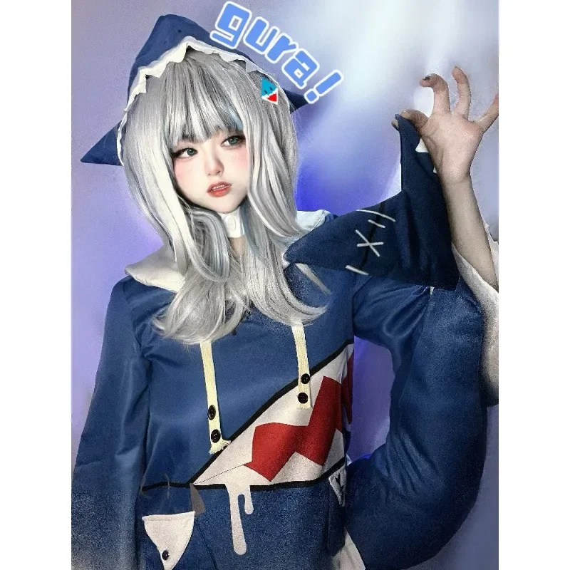 Hololive Gawr Gura Cosplay Cos - Anime Cosplay Youtuber recension och pris