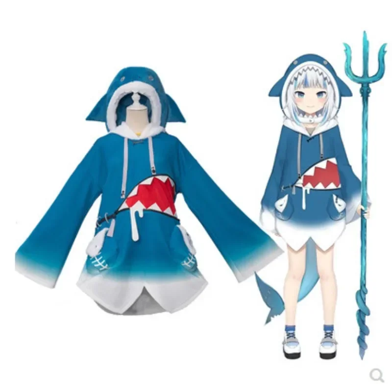 Hololive Gawr Gura Cosplay Cos - Anime Cosplay Youtuber recension och pris