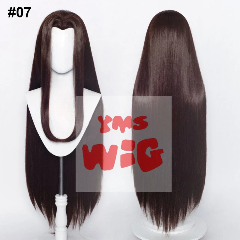 CyYMS WIG Synthetic Hair 100cm - Anime Cosplay Long Black Hair recension och pris