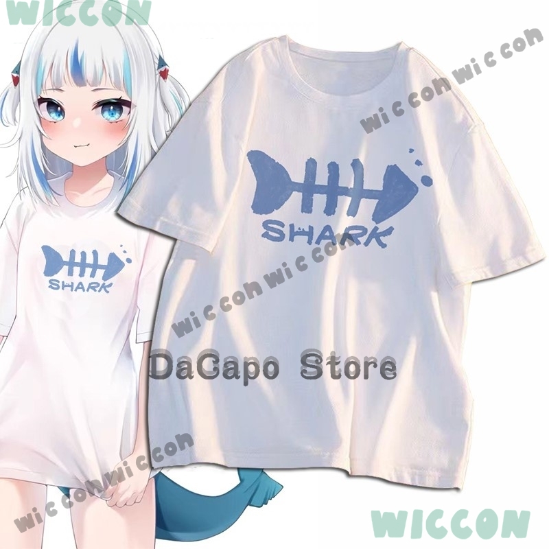 Call T-shirt Costume Shark Gaw - Anime Cosplay Youtuber recension och pris