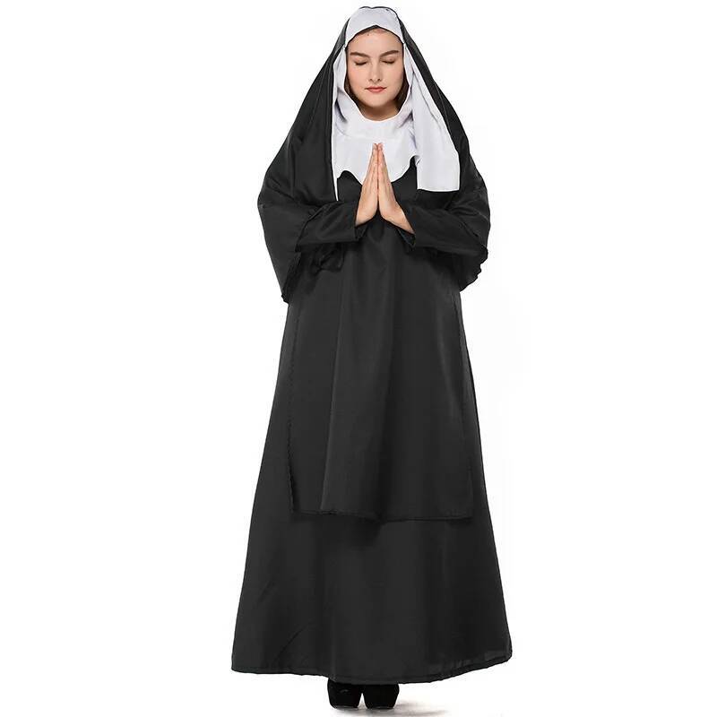 Cos Nun Sister Habit Costume H - Anime Cosplay For Halloween recension och pris