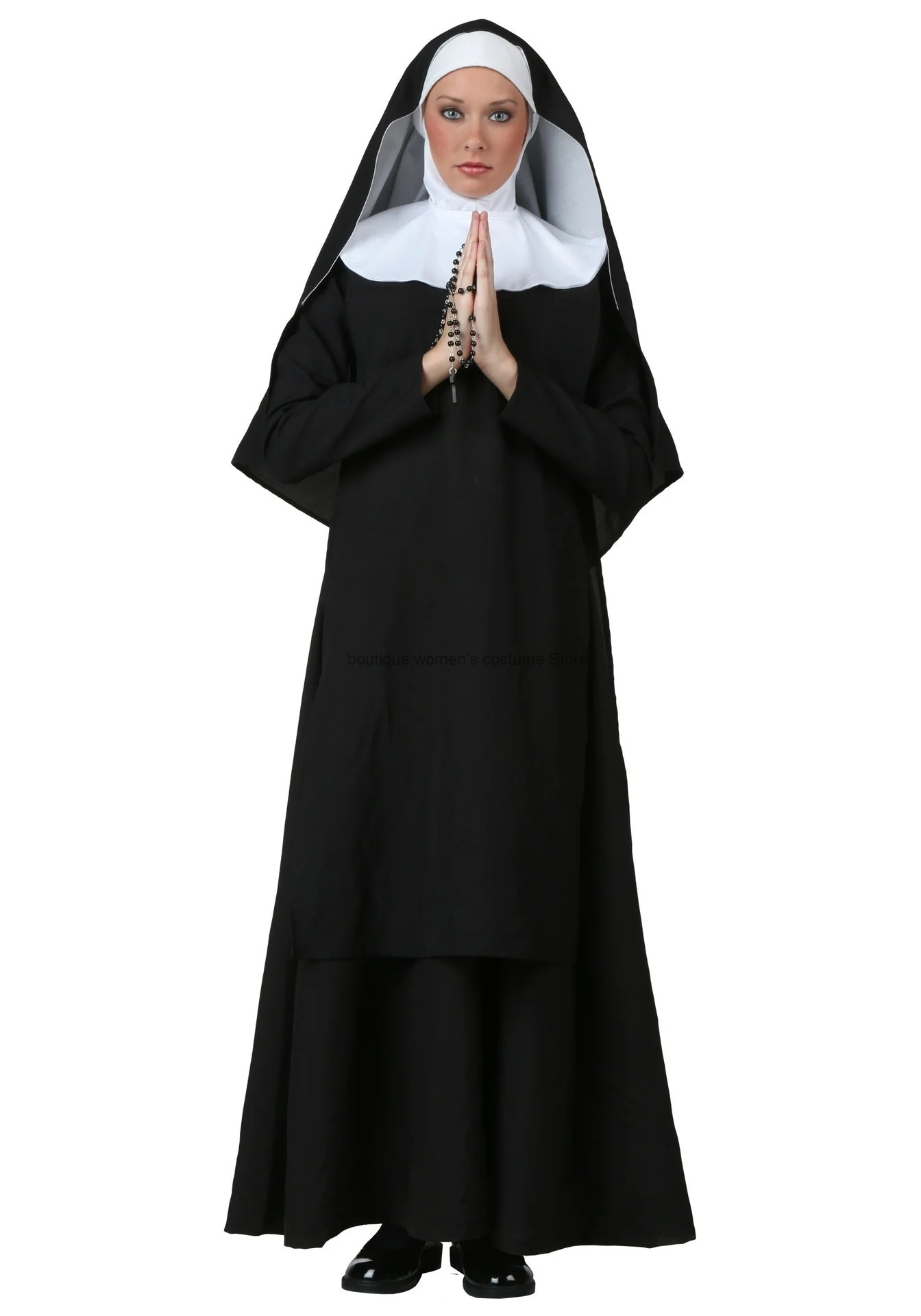 Cos Nun Sister Habit Costume H - Anime Cosplay For Halloween recension och pris