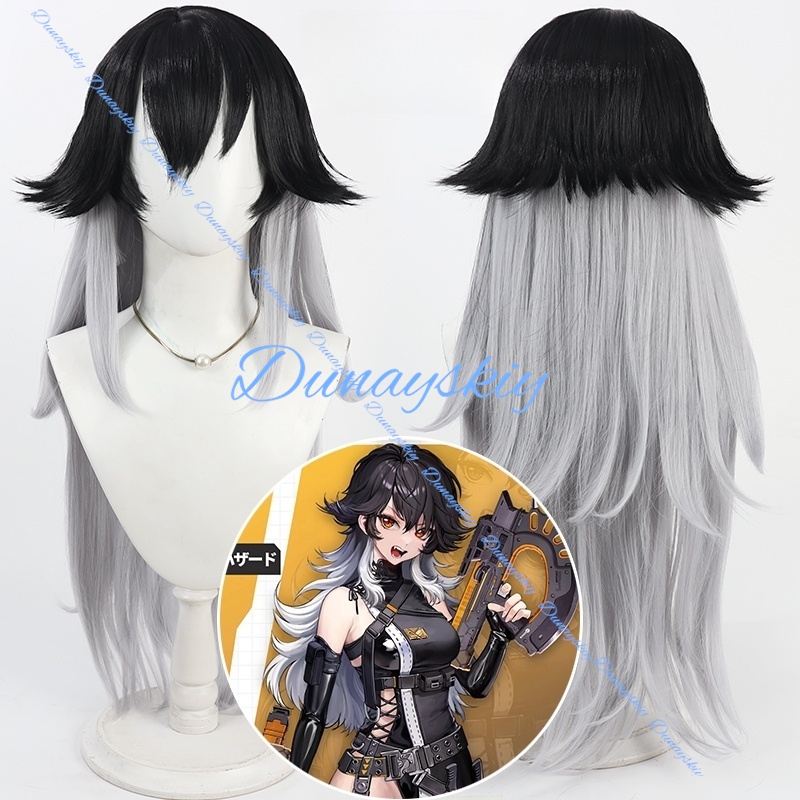 Nikke The Goddess Victory K Co - Anime Cosplay Long Black Hair recension och pris