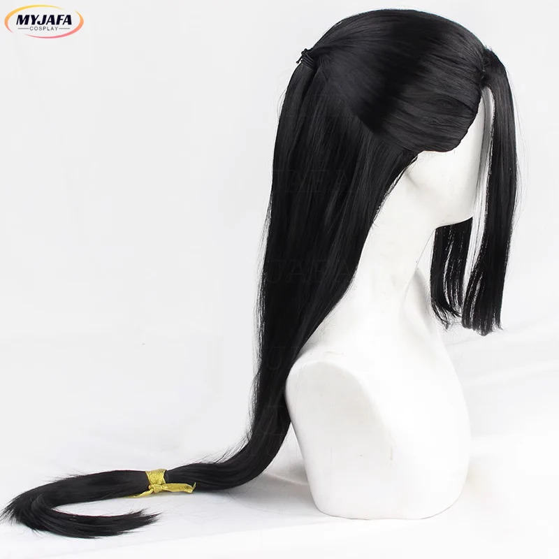 CyJin Guangyao Cosplay Wig Jin - Anime Cosplay Long Black Hair recension och pris