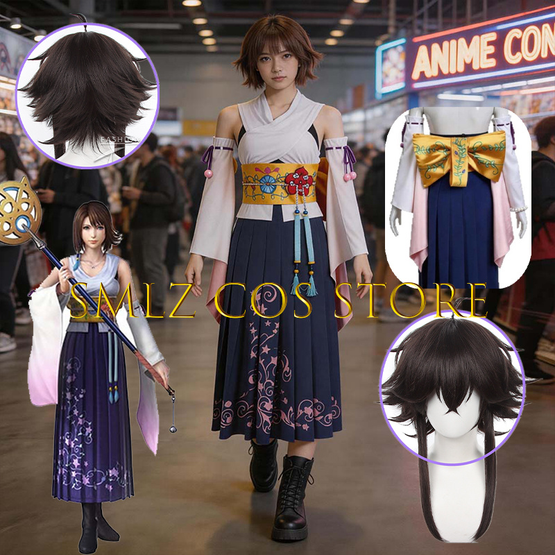 Smlz FFX Yuna Cosplay Anime FF - Anime Cosplay For Halloween recension och pris