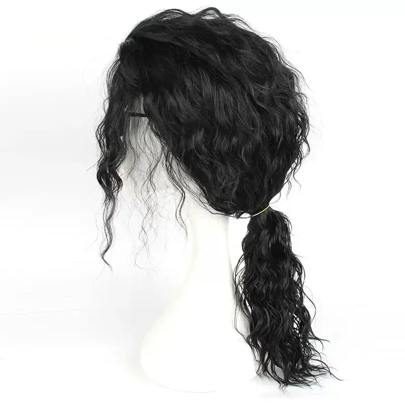 MJ Michael Cosplay Black Wig J - Anime Cosplay Long Black Hair recension och pris