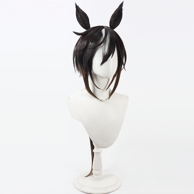Umamusume Pretty Derby Stay Go - Anime Cosplay Long Black Hair recension och pris