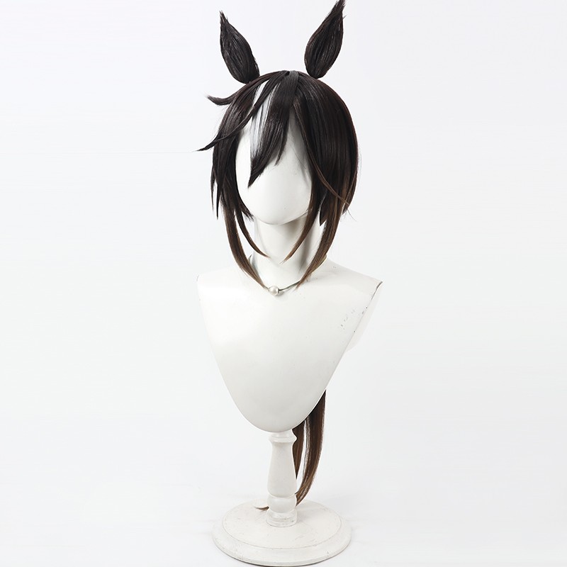 Umamusume Pretty Derby Stay Go - Anime Cosplay Long Black Hair recension och pris
