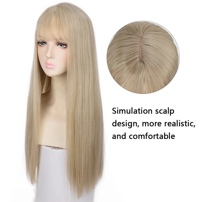 2026 Houyan synthetic long str - Anime Cosplay Long Black Hair recension och pris