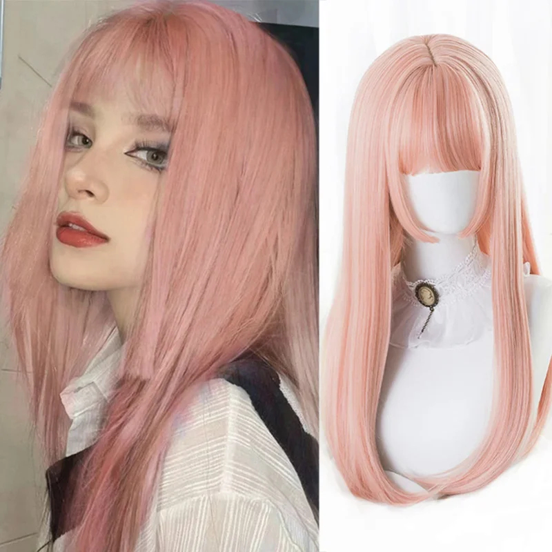2026 Houyan synthetic long str - Anime Cosplay Long Black Hair recension och pris