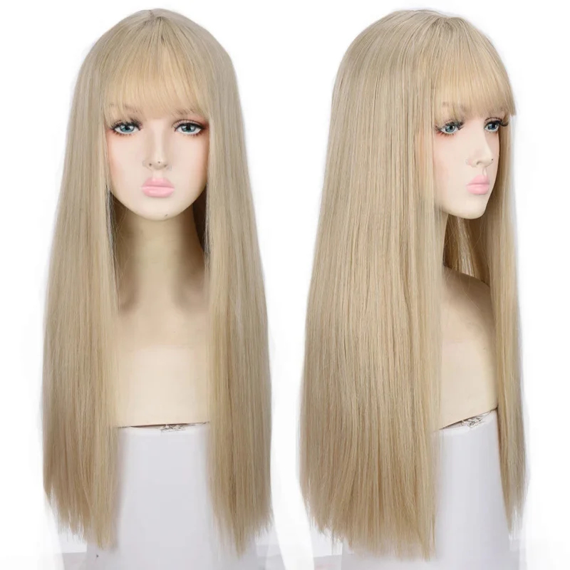 2026 Houyan synthetic long str - Anime Cosplay Long Black Hair recension och pris