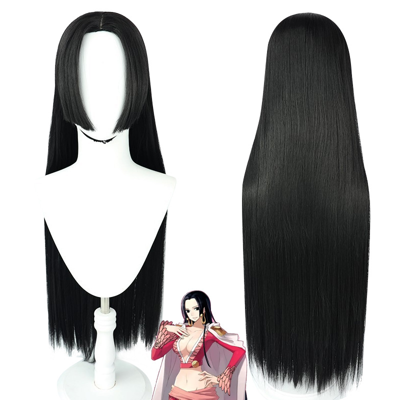 Anime Boa Hancock Cosplay Wig  - Anime Cosplay Long Black Hair recension och pris