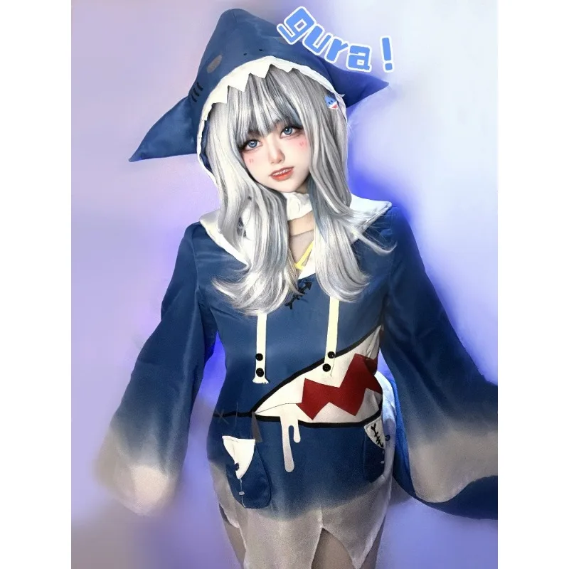 Hololive Gawr Gura Cosplay Cos - Anime Cosplay Youtuber recension och pris