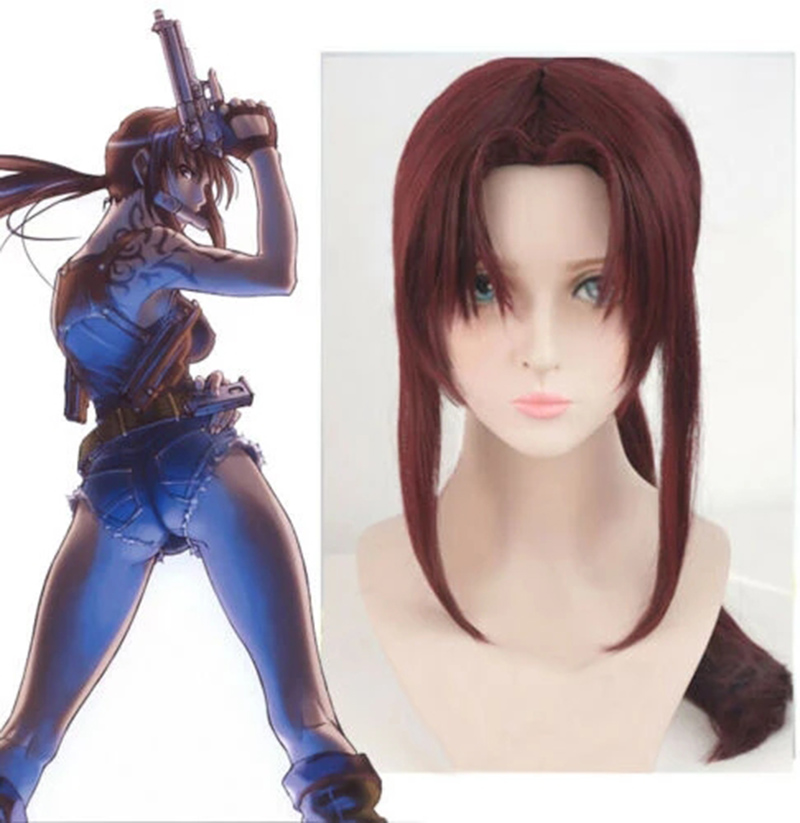 New BLACK LAGOON Rebecca Revy  - Anime Cosplay Long Black Hair recension och pris