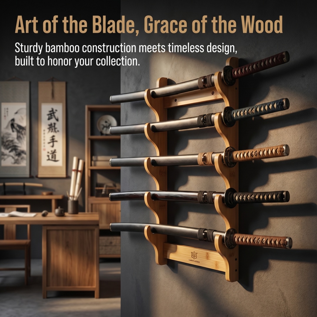 8-Layers Wall Sword Storage Sh - Anime Cosplay Real recension och pris