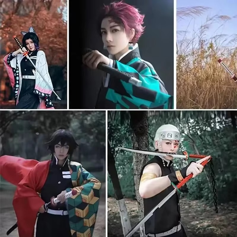 41in/104cm Demon Slayer Katana - Anime Cosplay Real recension och pris