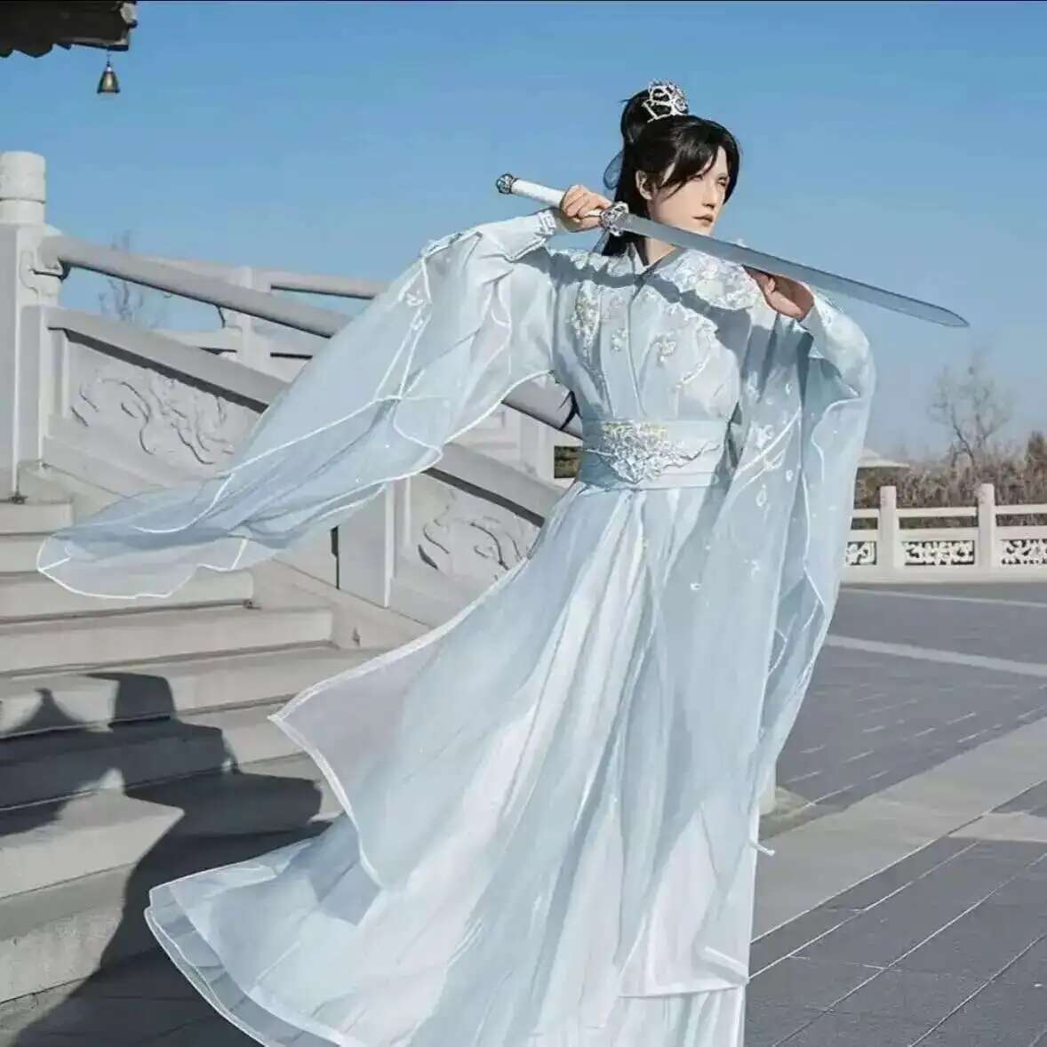 Large Size 3XL Hanfu Men Chine - Anime Cosplay In Chinese recension och pris